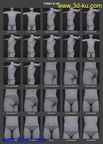 3D打印模型Body Morph Kit for Genesis 3 Male and Merchant Resource的图片