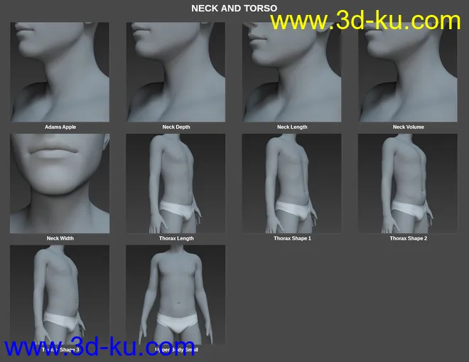 Body Morph Kit for Genesis 8 Male模型的图片7