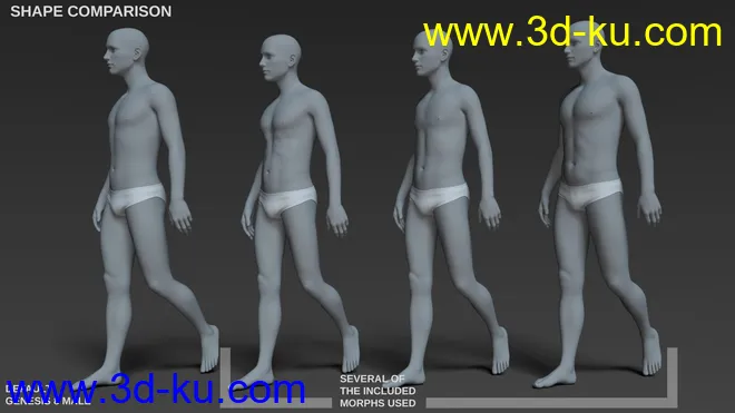 Body Morph Kit for Genesis 8 Male模型的图片15