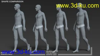3D打印模型Body Morph Kit for Genesis 8 Male的图片