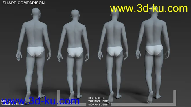 Body Morph Kit for Genesis 8 Male模型的图片16
