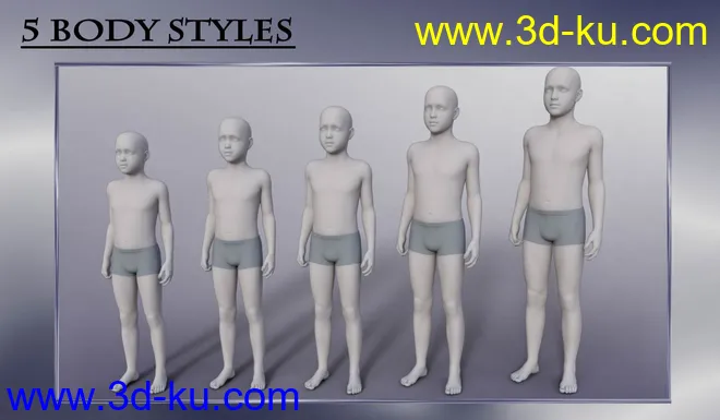 Body Shapes Younger Genesis 3 Male模型的图片4