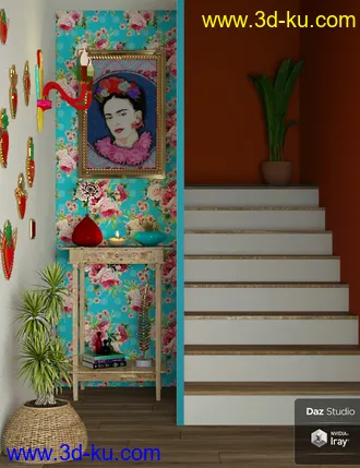 3D打印模型Boho Cottage Living Room的图片