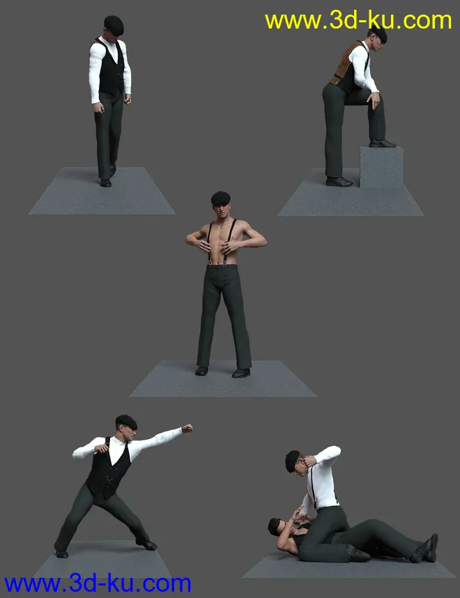 Brawler Life Poses for Alex Capital 8.1模型的图片5