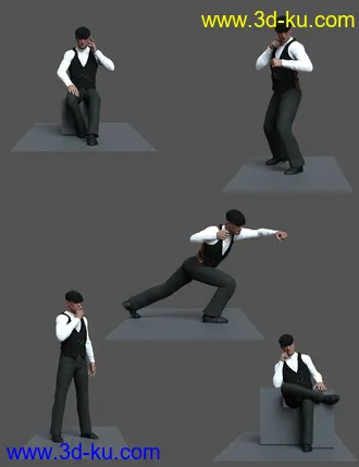 3D打印模型Brawler Life Poses for Alex Capital 8.1的图片
