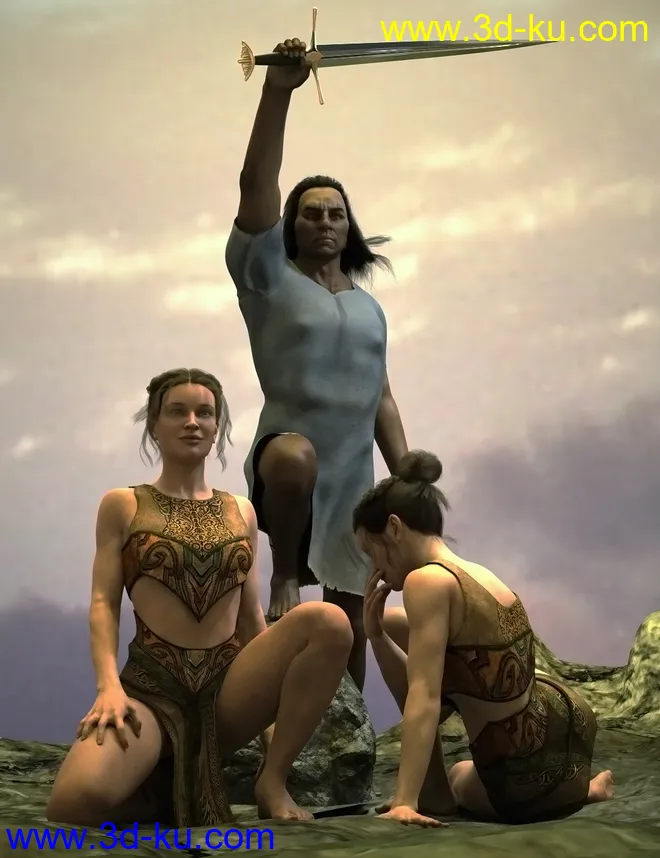 Bronze Soul Poses for Genesis 8模型的图片1