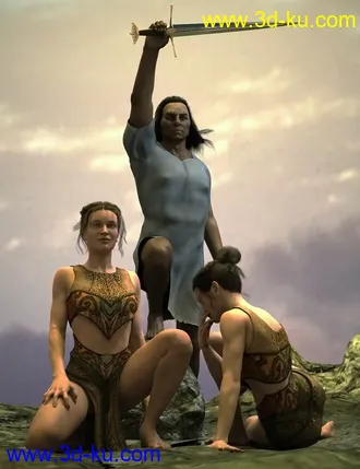 3D打印模型Bronze Soul Poses for Genesis 8的图片