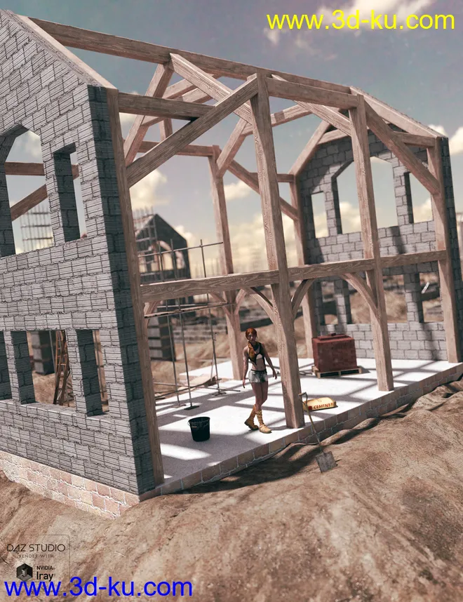 Building Site Buildings模型的图片1