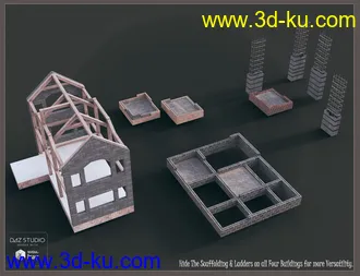 3D打印模型Building Site Buildings的图片