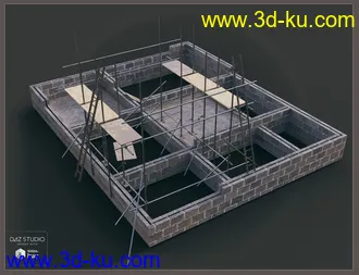 3D打印模型Building Site Buildings的图片