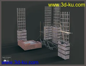 3D打印模型Building Site Buildings的图片