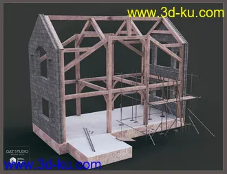 3D打印模型Building Site Buildings的图片