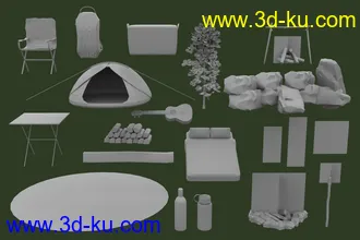 3D打印模型Camping Site的图片