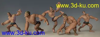 3D打印模型Capsces Tough and Toony Poses for Toon Dwayne 8的图片