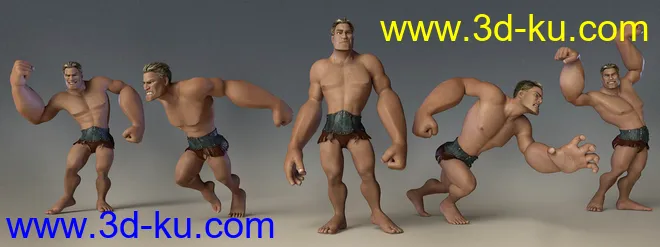 Capsces Tough and Toony Poses for Toon Dwayne 8模型的图片4