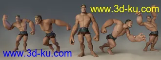 3D打印模型Capsces Tough and Toony Poses for Toon Dwayne 8的图片