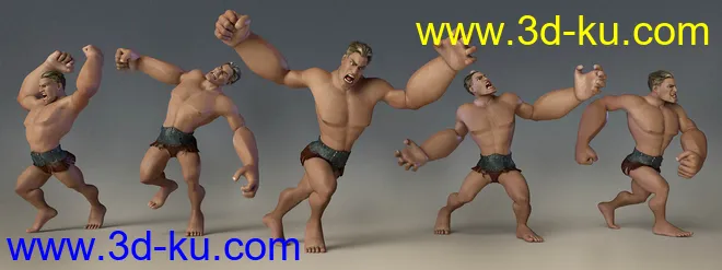 Capsces Tough and Toony Poses for Toon Dwayne 8模型的图片5