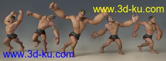 3D打印模型Capsces Tough and Toony Poses for Toon Dwayne 8的图片