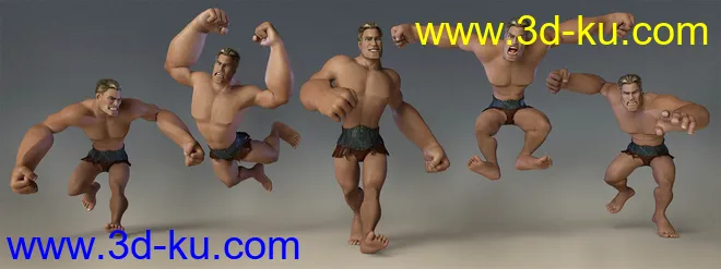 Capsces Tough and Toony Poses for Toon Dwayne 8模型的图片6