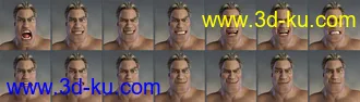 3D打印模型Capsces Tough and Toony Poses for Toon Dwayne 8的图片