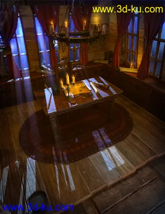 3D打印模型Captain's Quarters Environment的图片