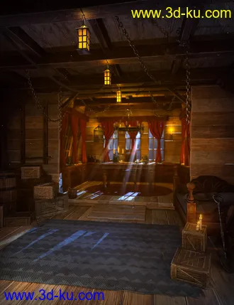 3D打印模型Captain's Quarters Environment的图片