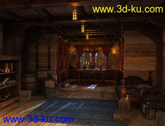 3D打印模型Captain's Quarters Environment的图片