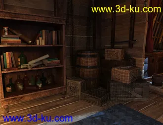 3D打印模型Captain's Quarters Environment的图片