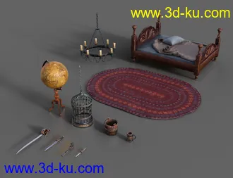 3D打印模型Captain's Quarters Environment的图片