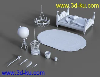 3D打印模型Captain's Quarters Environment的图片