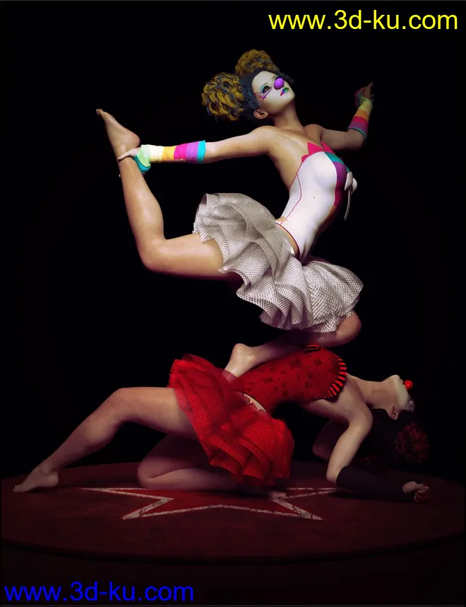 Carnival Dolls Poses for Genesis 8 Female模型的图片2