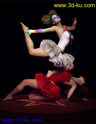 3D打印模型Carnival Dolls Poses for Genesis 8 Female的图片