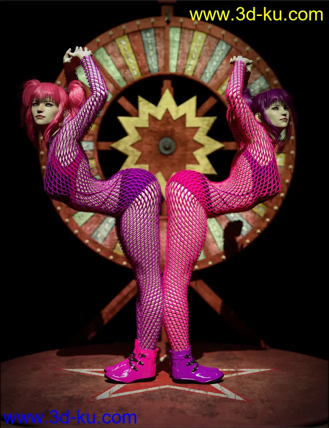 Carnival Dolls Poses for Genesis 8 Female模型的图片3