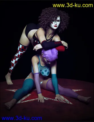 3D打印模型Carnival Dolls Poses for Genesis 8 Female的图片