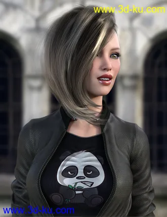 3D打印模型Cassyus Hair for Genesis 8 Females的图片