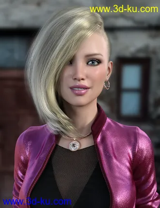 3D打印模型Cassyus Hair for Genesis 8 Females的图片