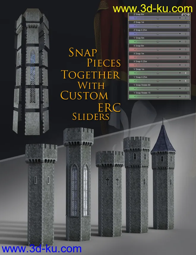 Castle Creator For Daz Studio模型的图片4