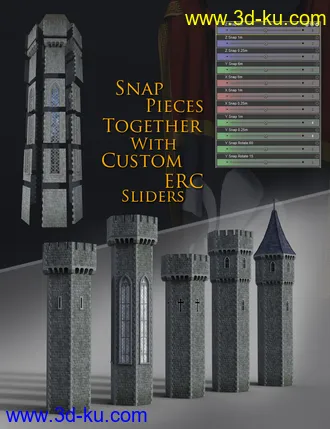 3D打印模型Castle Creator For Daz Studio的图片