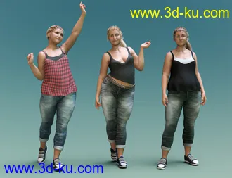 3D打印模型Casual Wear Outfit for Brooke 8.1 and Genesis 8.1 Females的图片