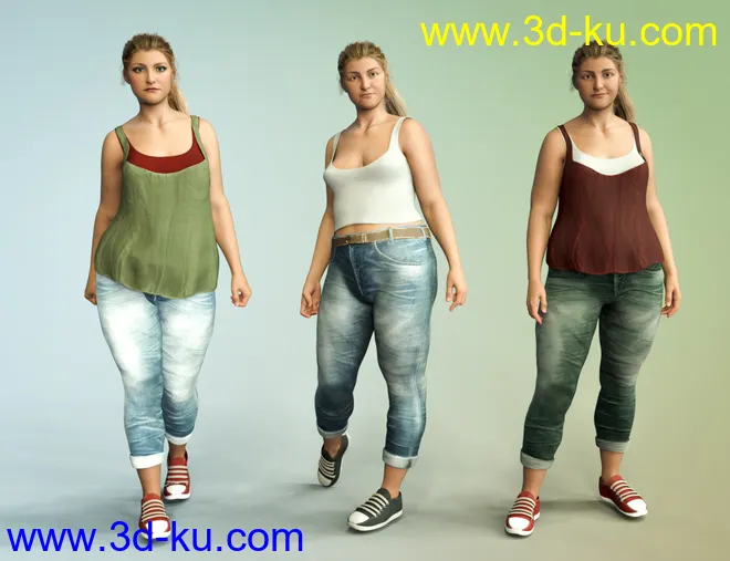 Casual Wear Outfit for Brooke 8.1 and Genesis 8.1 Females模型的图片3