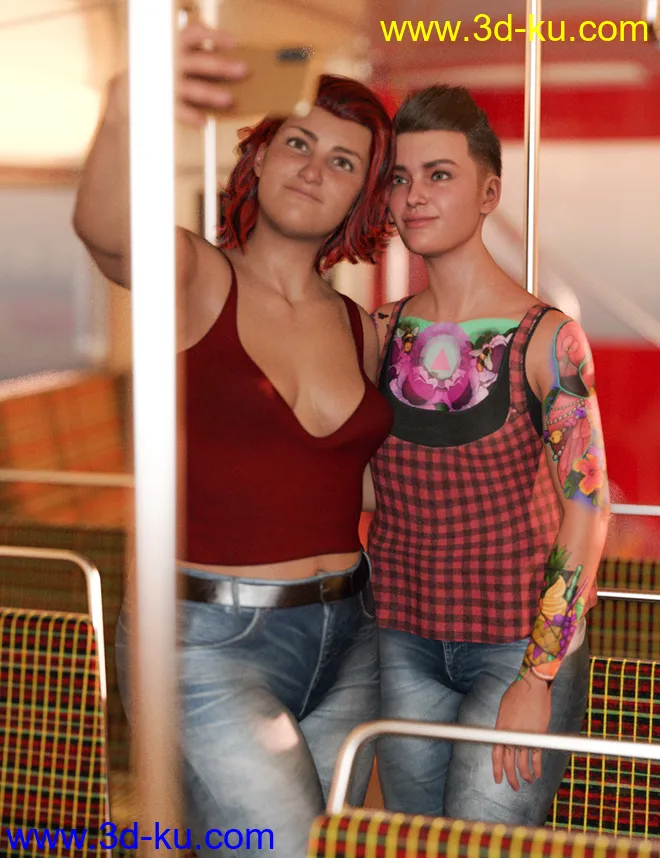 Casual Wear Outfit for Brooke 8.1 and Genesis 8.1 Females模型的图片7