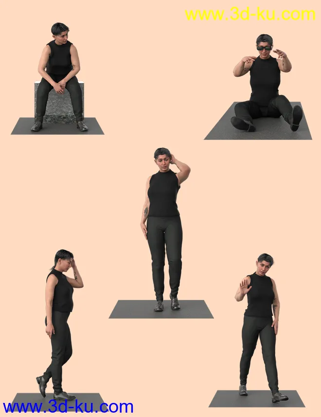 Catty Signature Poses for Catty 8.1模型的图片3