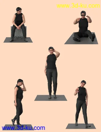 3D打印模型Catty Signature Poses for Catty 8.1的图片