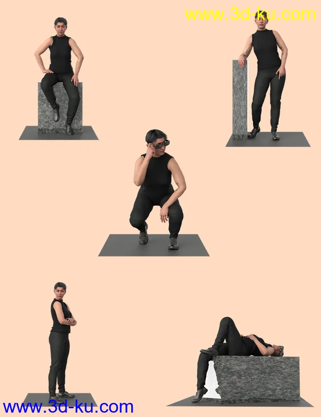 Catty Signature Poses for Catty 8.1模型的图片4