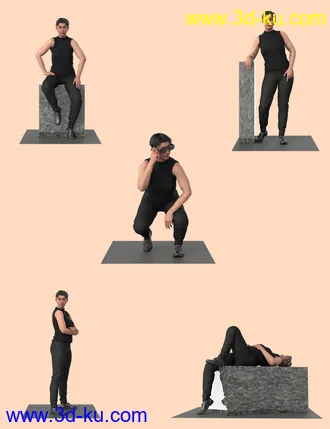 3D打印模型Catty Signature Poses for Catty 8.1的图片