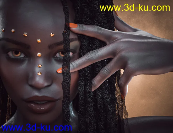 CB Sabah HD For Genesis 8.1 Female模型的图片2