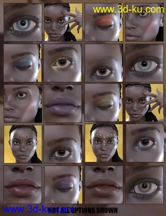 3D打印模型CB Sabah HD For Genesis 8.1 Female的图片