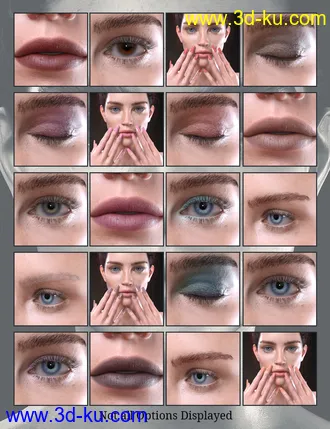 3D打印模型CB Sophia Character, Clothing, and Texture Sets Bundle的图片