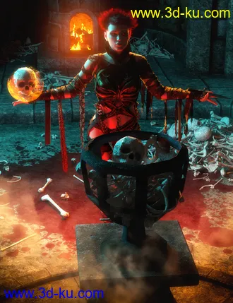 3D打印模型CC Memento Mori for Genesis 8.1 Female的图片