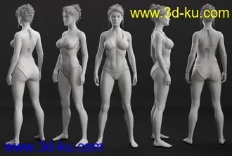 3D打印模型CC Memento Mori for Genesis 8.1 Female的图片